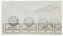Brief Von New York Nach Regensburg 1937, Rückseitig Zollamtlich Geöffnet - Cartas & Documentos