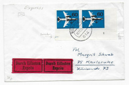 Eilboten 1963 Von Bensheim Nach Karlsruhe - Covers & Documents