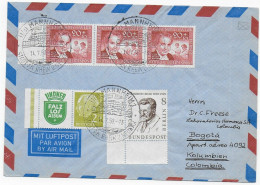 Luftpost Mannheim, 1958 Nach Bogotá, Columbia - Lettres & Documents