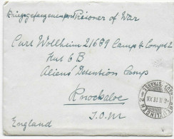 Brief 1918 Aus Kreuzlingen Nach Knockaloe Internment Camp, Isle Of Man, Kgf PoW - Covers & Documents