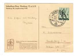 AK Familie: Indanthren-Haus Hamburg, 1940, Postwertzeichen Ausstellung - Lettres & Documents