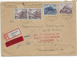Eilboten Einschreiben Langensalza 1940 Nach Leipzig: Wiederholung Zustellversuch - Cartas & Documentos