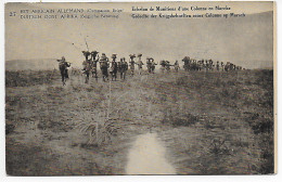 Ansichtskarte Belgisch Kongo, Besetzung DOA, 1920: Echelon De Munitions - Autres & Non Classés