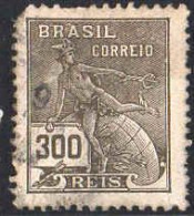 Brésil Poste Obl Yv: 175 Mi:217 Allégorie Du Commerce (Dents Courtes) - Gebraucht