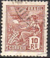 Brésil Poste Obl Yv: 211 Mi:352 Aviaçao Allégorie (Beau Cachet Rond) - Used Stamps
