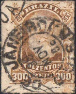 Brésil Poste Obl Yv:  44 Mi:45 Pedro II (TB Cachet à Date) - Used Stamps