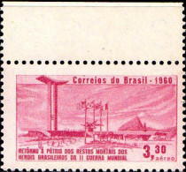 Brésil Avion N** Yv: 92 Mi:995 Herois Brasileiros Da 2.guerra Mundial Bord De Feuille - Airmail