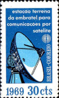 Brésil Poste N** Yv: 885 Mi:1203 Estaçao Terrena Do Embratel (non-gommé) - Unused Stamps