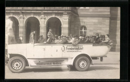 AK Männer Bei Einer Rundfahrt Vereinigte Nürnberger Fremdenrundfahrt  - Camions & Poids Lourds