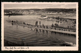 AK Stuttgart-Hofen, Gasthaus Am Max-Eyth-See Mit Strand-Café  - Stuttgart