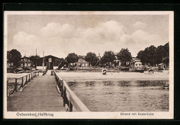 AK Haffkrug / Ostseebad, Strand Mit Seebrücke  - Other & Unclassified