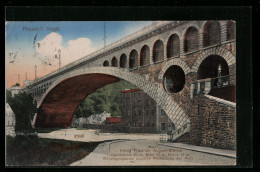 AK Plauen I. V., König Friedrich August-Brücke  - Plauen