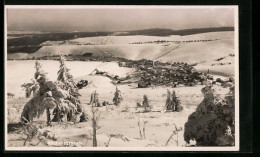 AK Oberwiesenthal, Panorama Im Winter  - Oberwiesenthal