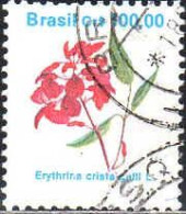 Brésil Poste Obl Yv:1979 Mi:2373 Erythrina Cristagalli L. (Beau Cachet Rond) - Gebraucht