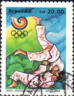 Brésil Poste Obl Yv:1879 Mi:2258 Jogos Olimpicos Seoul Judo (Beau Cachet Rond) - Gebraucht