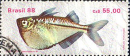 Brésil Poste Obl Yv:1896/1897 Pisciculture & Aquariophilie (Beau Cachet Rond) 1896 Dents Courtes - Used Stamps
