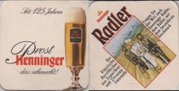 5003988 Bierdeckel Quadratisch - Henninger Radler - Sous-bocks