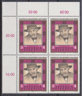 1986 , Mi 1856 ** (1) - 4 Er Block Postfrisch - 50. Todestag Von Julius Tandler - Unused Stamps