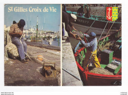 85 SAINT GILLES CROIX DE VIE N°882 Le Port De Pêche En 1978 Pêcheurs Poisson Filets Bateaux - Saint Gilles Croix De Vie