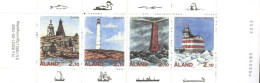 FINLAND-ALAND 1992 LIGHTHOUSES BOOKLET WITH PANE OF 4** - Phares
