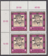 1986 , Mi 1856 ** (3) - 4 Er Block Postfrisch - 50. Todestag Von Julius Tandler - Unused Stamps