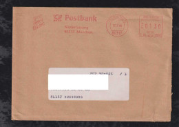BRD Bund 1994 AFS Freistempler Meter 130Pf Warensendung Postbank München X Augsburg - Brieven En Documenten