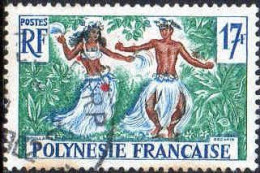Polynésie Poste Obl Yv: 10 Couple De Danseurs Tahitiens (Beau Cachet Rond) (Thème) - Tanz