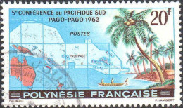 Polynésie Poste Obl Yv: 17 Mi:22 5.Conférence Du Pacifique-Sud Pago-Pago (Beau Cachet Rond) (Thème) - Bäume