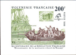 Polynésie Bloc N** Yv:15 Bicentenaire De La Révolution Française (Thème) - Franz. Revolution