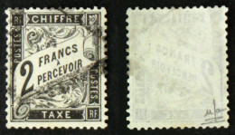 N° TAXE 23 DUVAL 2F Noir TB Cote 900€ Signé Uzan - 1859-1959 Afgestempeld