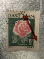 VIET NAM Stamps PRINT ERROR-1980-(tem In Lõi -12xu Pink Rose)1-STAMPS-vyre Rare - Vietnam