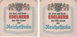 5001915 Bierdeckel Quadratisch - Reichelbräu - Edelherb Pils-Juwel - Sous-bocks