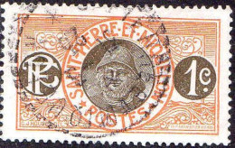 SPM Poste Obl Yv:  78 Mi:73 Pêcheur (TB Cachet Rond) - Used Stamps