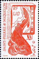 SPM Poste N** Yv: 480/481 La Pêche - Unused Stamps