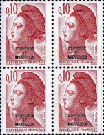 SPM Poste N** Yv: 456 Mi:524 Liberté De Gandon Bloc De 4 - Unused Stamps