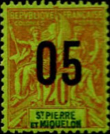 SPM Poste N** Yv:  97 Mi:93I Groupe Allégorique Mouchon (Dent 1 Peu Courte) - Unused Stamps