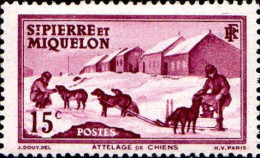 SPM Poste N** Yv: 172 Mi:175 Attelage De Chiens - Unused Stamps