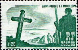 SPM Poste N* Yv: 332 Mi:354 Calvaire (Trace De Charnière) - Unused Stamps