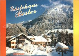 71868221 Oberstdorf Gaestehaus Besler Winterpanorama Anatswald - Oberstdorf
