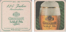 5001615 Bierdeckel Quadratisch - Greizer - 1997 - 125 Jahre - Beer Mats