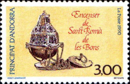 Andorre (F) Poste N** Yv:392 Mi:413 Encenser De Sant Roma De Les Bons - Unused Stamps