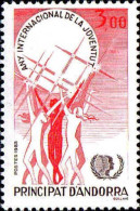 Andorre (F) Poste N** Yv:341 Mi:362 Année Internationale De La Jeunesse - Unused Stamps