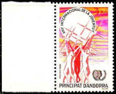 Andorre (F) Poste N** Yv:341 Mi:362 Année Internationale De La Jeunesse Bord De Feuille - Unused Stamps