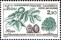 Andorre (F) Poste N** Yv:332 Mi:353 Natura Noguer Juglans Regia - Unused Stamps