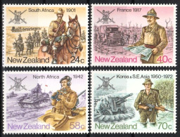 1984 New Zealand Military History Set And Minisheet (** / MNH / UMM) - Militaria