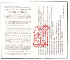 DP Frans Mergan ° Asse 1877 † 1952 Heremans Rogiers 't Sas Willems De Looze Rochette Roock Didier Blommaert Baekens Pauw - Imágenes Religiosas