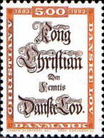 Danemark Poste N** Yv: 787 Mi:784 Lois Du Roi Christian V - Neufs