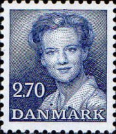 Danemark Poste N** Yv: 762 Mi:755 Margrethe II De Face - Nuovi