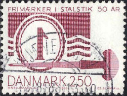 Danemark Poste Obl Yv: 774 Mi:771 Cinquantenaire Du 1.Timbre Danois (TB Cachet Rond) - Used Stamps