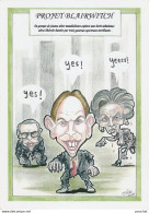 ILLUSTRATEUR STRÖM - PROJET BLAIRWITCH - MARGARET THATCHER - TONY BLAIR - CARICATURE POLITIQUE ANGLETERRE  - 2 SCANS) - Autres & Non Classés